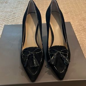 ANN Taylor Black Suede Heels 8M Never Worn
